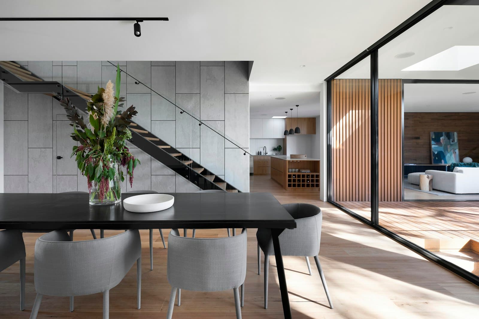 Light-filled home with natural materials and thoughtful interior details